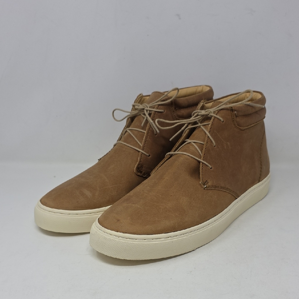 Nisolo Cortez Mid Top Sneaker Men's Brown Chukka Boots Size 10